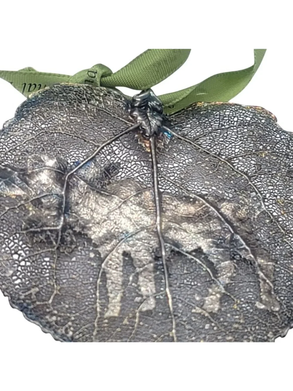 Aspen Silhouette Moose Ornament Grand Teton National Park Real Preserved Leaf